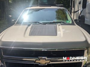 Chevrolet Silverado HD Flexible Solar Panel Kit - Complete Kit w/ Waterproof Controller + Hood Decal - 2007-2014 - 75W